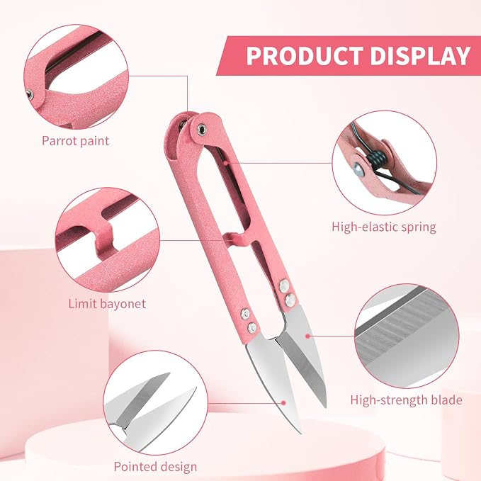 CZZXI 3PCS Thread Snips, High-Carbon Steel Thread Cutter | 4.25inch Yarn Scissors for Sewing, Quilting, Knitting, DIY, Jewelry Making, Bonsai Bud and Leaves Pruning.