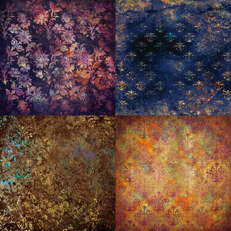 Vintage Flower Theme Dot Scrapbook, DIY Album Scrapbook Paper, Greeting Card Making Background Paper Craft Supplies Painting Decoration Travel Diary Paper 6"x6" (Appreciate Everything)
