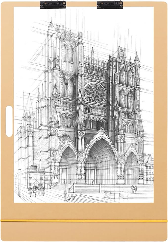 Poola Voidra Extra Large Drawing Board 36 x 48 Inch Large Sketch Board with Handle for Drafting Art Portable Art Tool Drawing Painting for Artists School, Class, Studio or Field Use (Vertical)