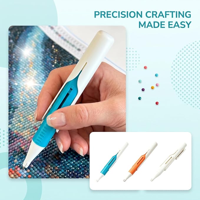 Automatic Diamond Painting Bead Dispenser, No Wax Needed Art Pen