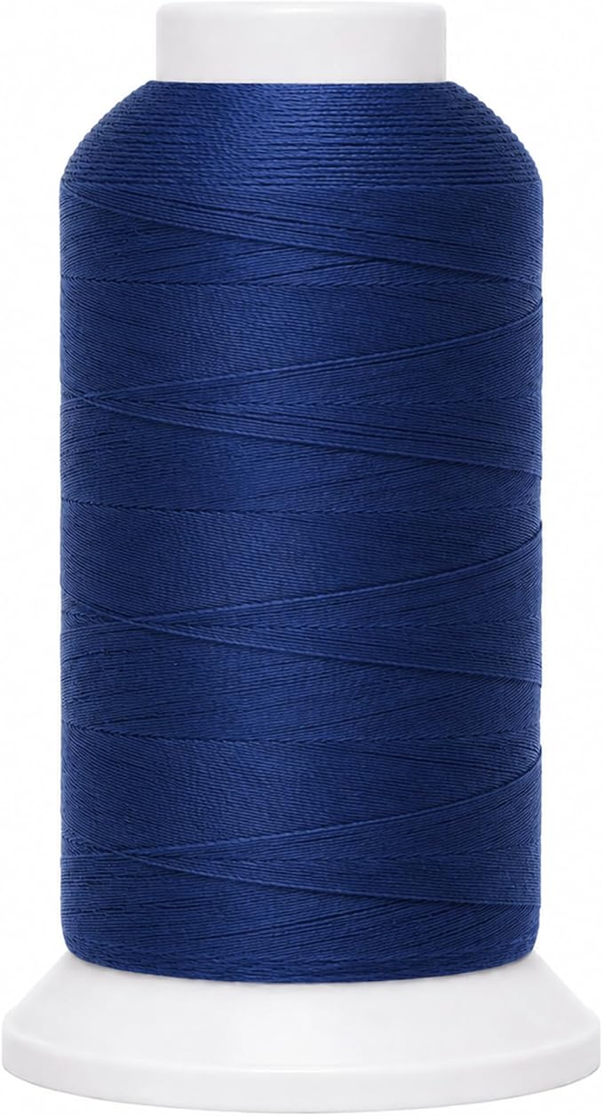 Mandala Crafts Denim Tex 70 Polyester Heavy Duty Thread for Upholstery | 1500 Yds T70 UV Resistant Strong Thread for Leather Sewing, Marine, Drapery, Jeans, Hair Weaving & Extension, Outdoor