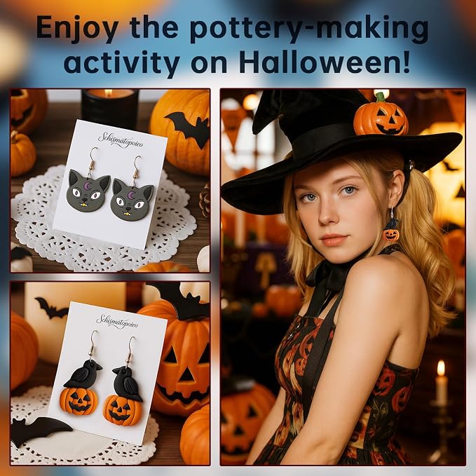 8 Pack Halloween Horror Atmosphere Polymer Clay Cutters