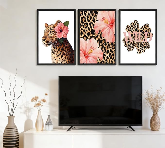 Diamond Art Kits for Adults,3 Pack Cheetah Diamond Painting Kits 12x16in