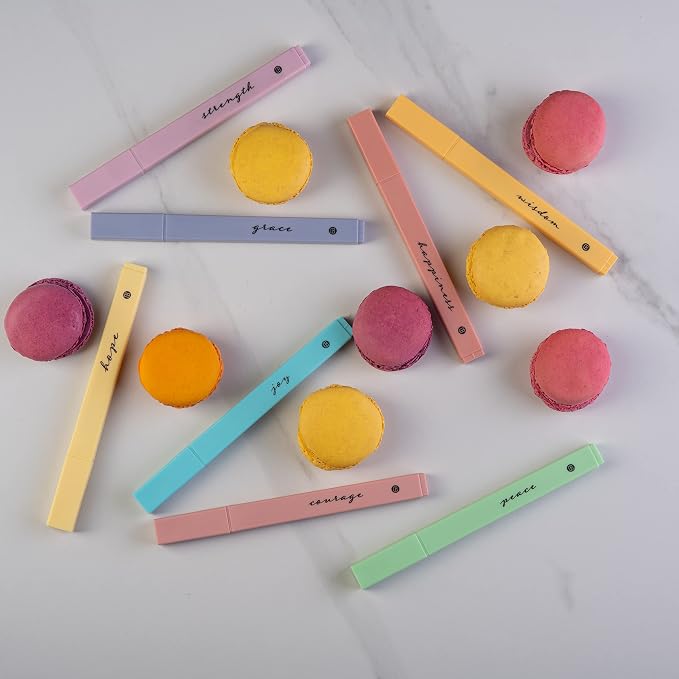 DIVERSEBEE Bible Highlighters with Soft Chisel Tip, 16 Pack Assorted Colors Pens No Bleed, Quick Dry Set, Cute Aesthetic Markers, Bible Study Journaling Supplies and Accessories (Pastel)