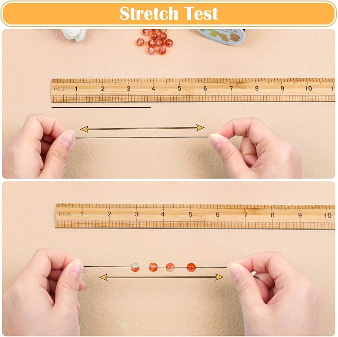 Black Elastic Stretchy String, Paxcoo Stretch Bead Cord for Bracelets, Necklaces, Jewelry Making and Beading Supplies (Pack of 2)