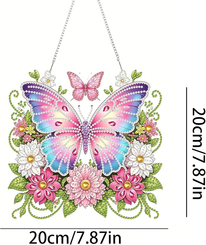 RYMILIE Hanging Diamond Art Painting Kits for Adults Butterfly