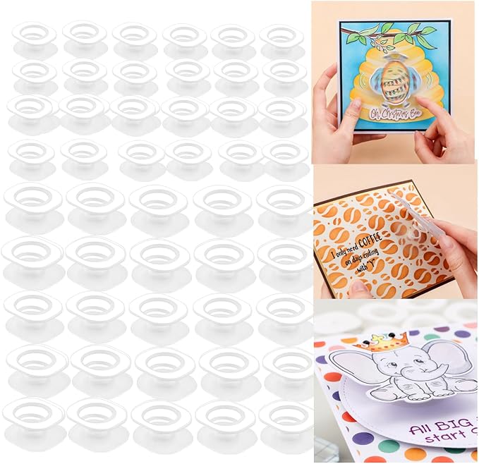 BAOFALI 300Pcs/Set Mini & Standard Action Wobbles,Self-Adhesive Springs,Small Wobblers Movers for Card Making DIY Scrapbooking Arts Projects Handmade Crafts Scrapbooking Embellishments （2Sizes）