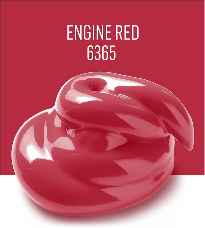 FolkArt Matte Acrylic Paint in Assorted Colors, 16 oz, Engine Red 16 Fl Oz