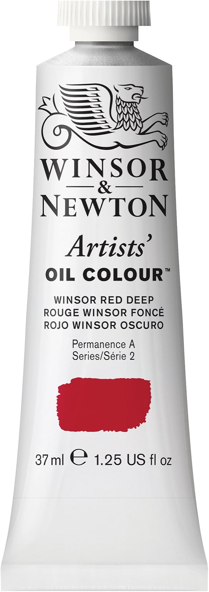 Winsor & Newton Artists' Oil Paint, 37ml Tube, Winsor Red Deep