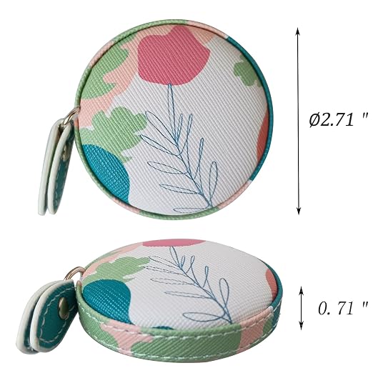 Tape Measure for Body Measuring Fabric Sewing Tailor Ruler Flexible Soft Pocket Small Mini Body Measurement Cloth Measuring Tape 60 Inch Premium Leather Retractable Tape Measure