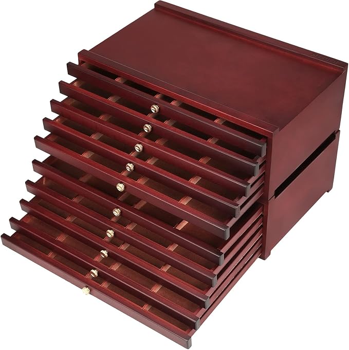 MEEDEN Art Supply Storage Box: 10 Drawers Pencil Organizer Craft Storage