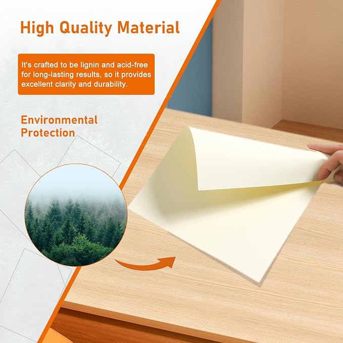 Guakicae 40 Sheets Cream Cardstock 8.5 x 11 Off White Paper 75lb