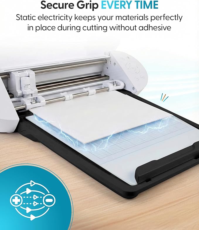 Silhouette Electrostatic Mat for Cameo 5 / Plus, 12” x 12” - Black