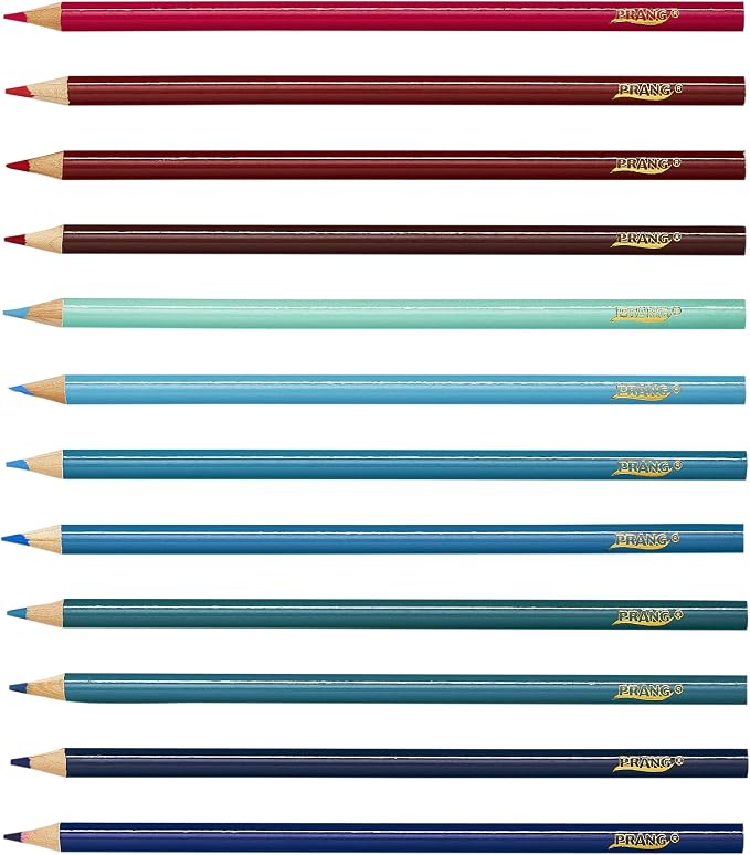 Prang Thick Core Colored Pencils, Assorted Colors, 3.3 mm core, 72 Count