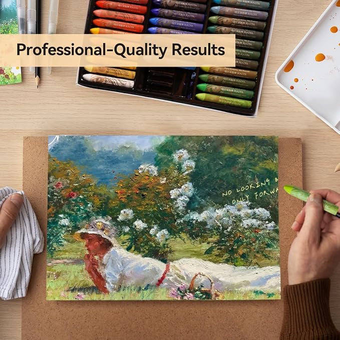 Paul Rubens Oil Pastels Set - 60 Vibrant Colors, Ultra-Soft and Creamy Texture, Easy to Blend for Artists and Beginners - Bullet Head Design for Drawing, Painting, Sketching