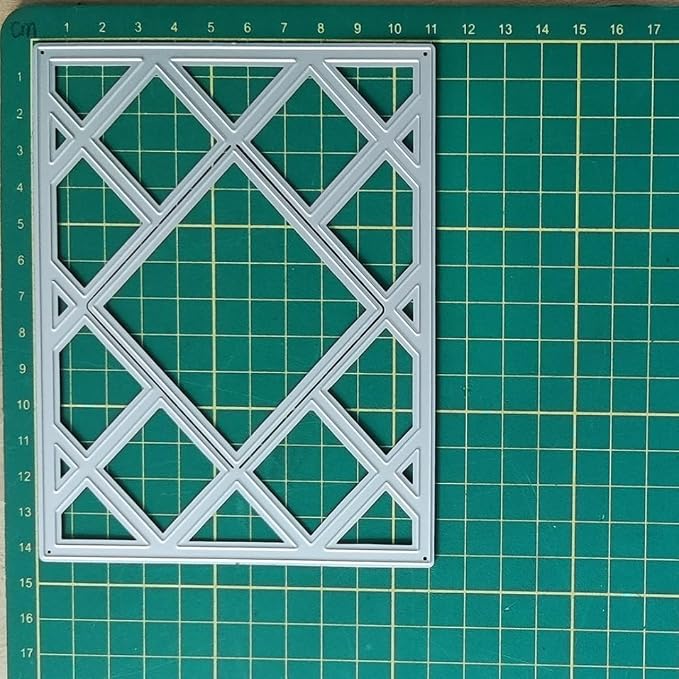 Cutting Dies 3D Background Frame Metal Stencils Scrapbooking Tools DIY Craft Carbon Steel Embossing Template for Paper Card Making Album Arts Supplies (Rectangle Back Frame G-11.1x14.3cm)
