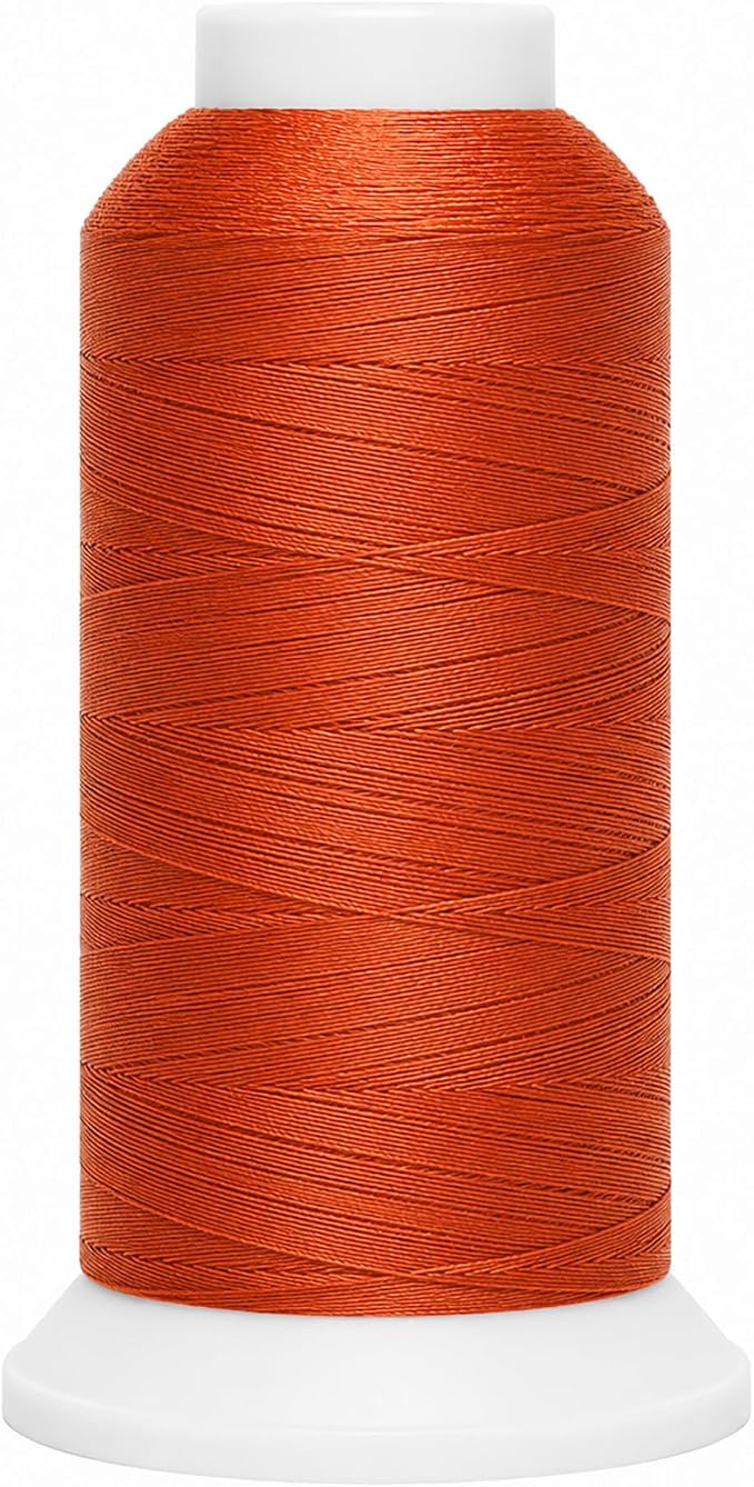 Mandala Crafts Rust Tex 70 Polyester Heavy Duty Thread for Upholstery | 1500 Yds T70 UV Resistant Strong Thread for Leather Sewing, Marine, Drapery, Jeans, Hair Weaving & Extension, Outdoor