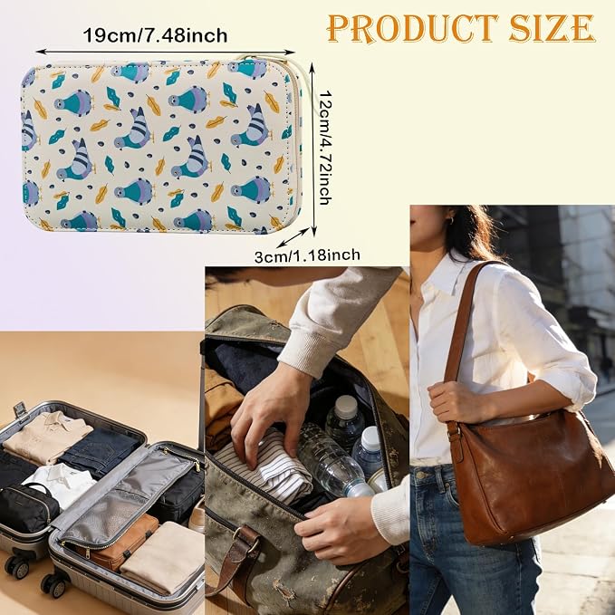 Printing Travel Sewing Kit with 130PCS Basic Sewing Supplies Accessories | Pigeon Cartoon Professional Sewing Kit for Adults,Emergency,Arts Craft & Beginners
