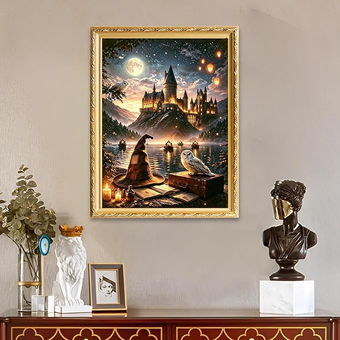 LEZHIJIA Diamond Art Kits for Adults, Diamond Painting Kits for Beginner | 5D DIY Diamond Dots Full Drill Crafts for Gem Art Dot Art for Adults Home Wall Decor for Teens Boys Girls 12x16 inch
