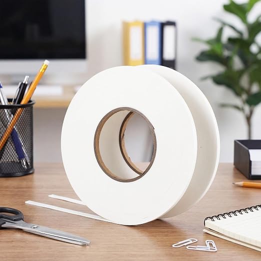 Tatuo 2 Rolls Double Sided Foam Tape for Mounting,1/4 Inch by 33 Feet,White