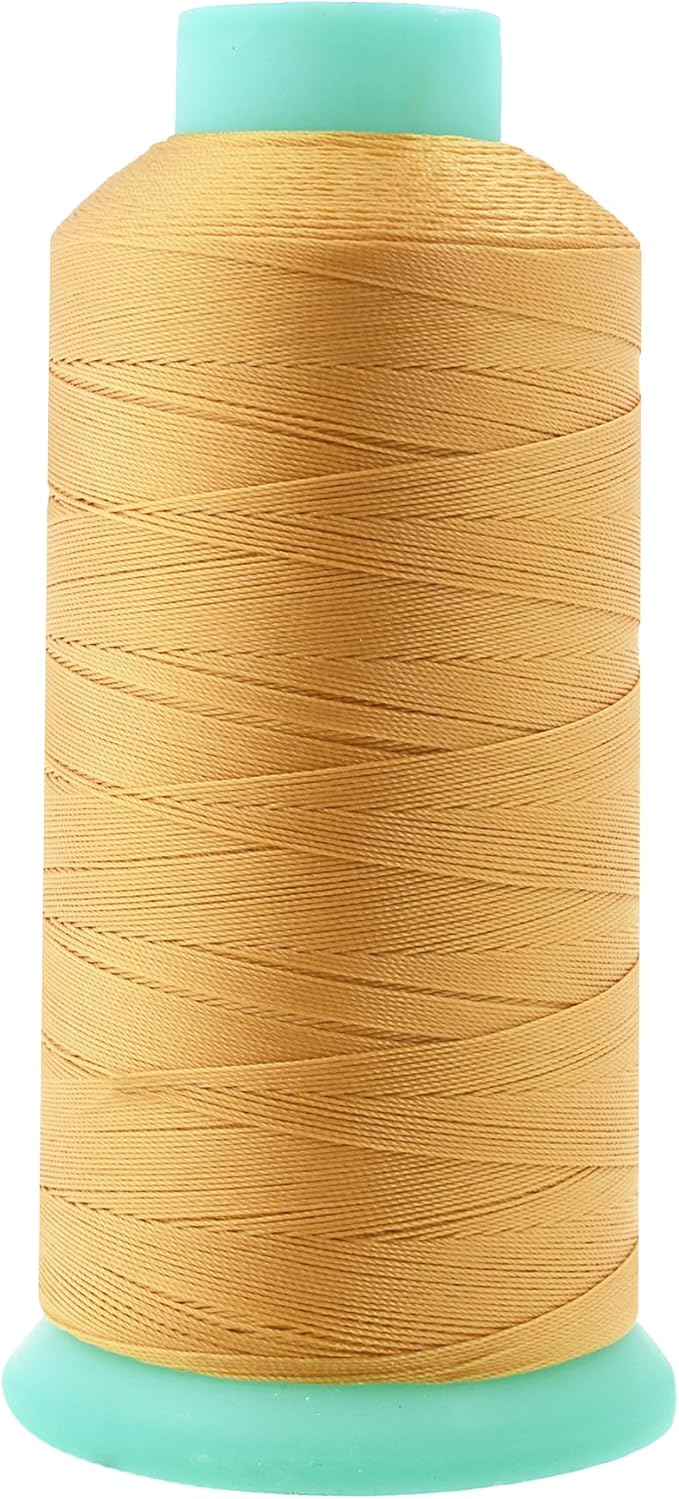 Mandala Crafts Size 69 210D T70 Blonde Bonded Nylon Thread, 1500 YDs