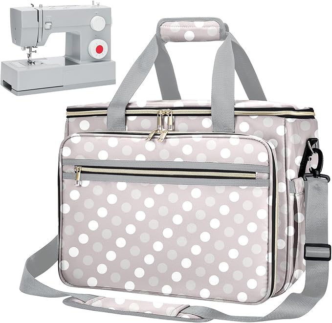 Anitor Sewing Machine Carrying Case with Removable Bottom Padding