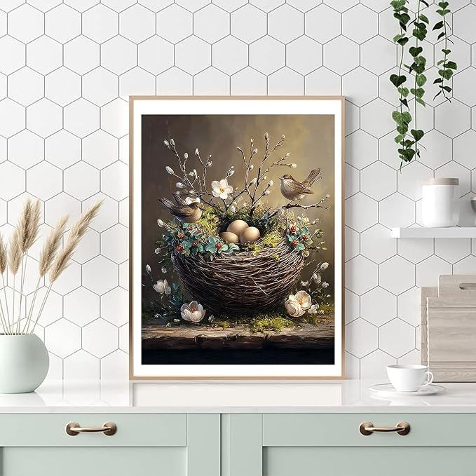HITO Bird Paint by Numbers Kit for Adults, Paint by Numbers Kits for Adults | Bird Paint by Numbers for Adults Beginner, Bird Paint by Numbers for Gift Home Wall Decor 16x20 inch Frameless