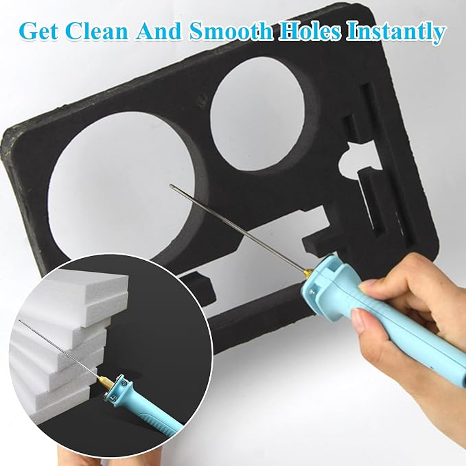 Foam Cutter Electric Hot Wire Foam Cutter Kit Foam Cutting Pen Set 30W 15cm Styrofoam Cutting Pen With Power Adaptor Electric Cutting Machine Pen Tools Kit For Art Making Foam Carving