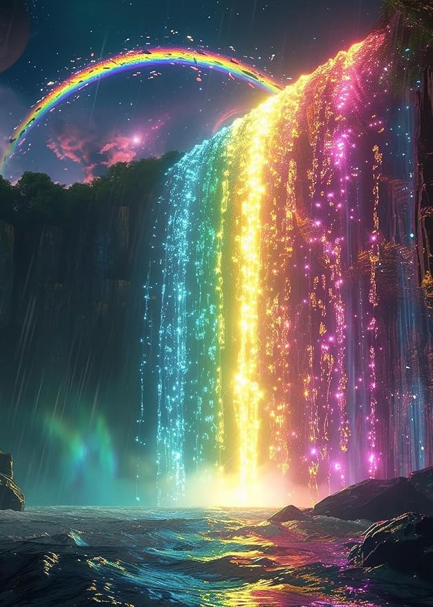 Waterfall Diamond Art Kits for Adults, 5D Diamond Painting Kits for Adults