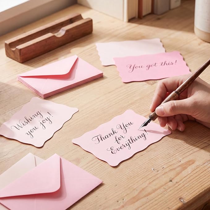 120 Pack Mini Envelopes with Cards, Small Envelopes & Blank Note Cards