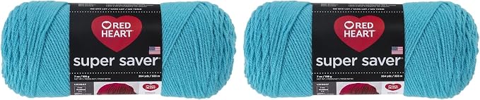 RED HEART Turqua Super Saver Yarn, 2 Pack