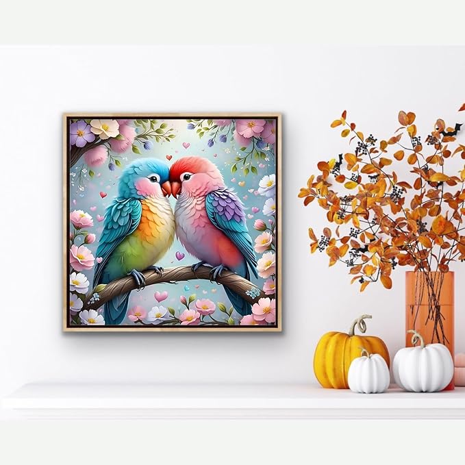 ARPADAMO Diamond Art Kits for Adults,Birds Diamond Painting Kits 14 x 14in