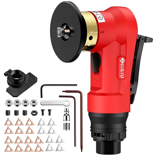 Upgraded Pneumatic Chamfer Tool with Straight Guide Plate Save Guide Wheels