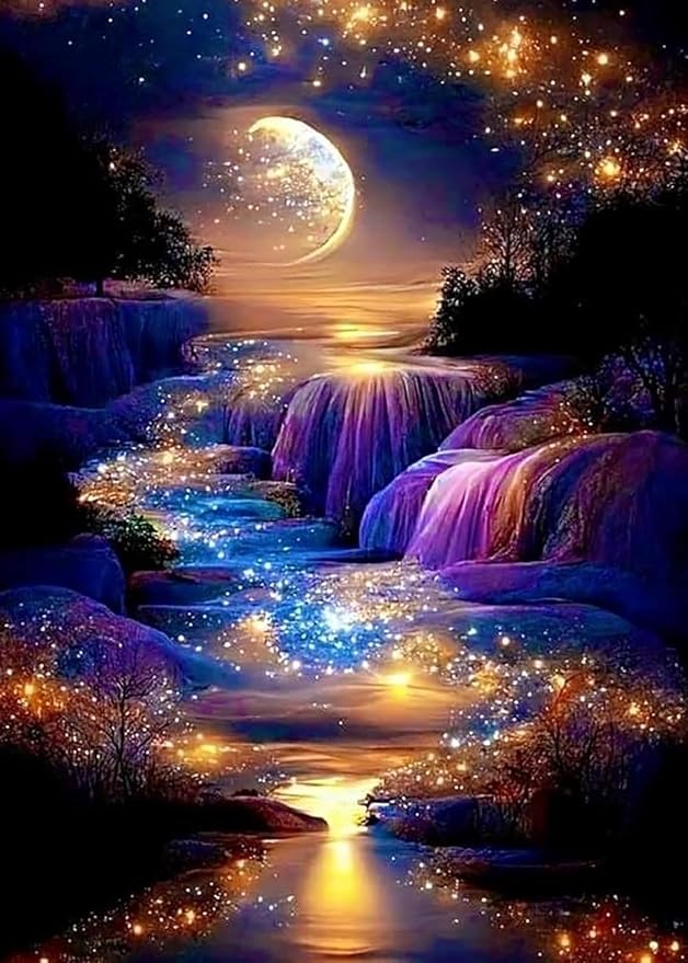 5D Diamond Painting Kits for Adults, Landscape Diamond Art Kits for Adults