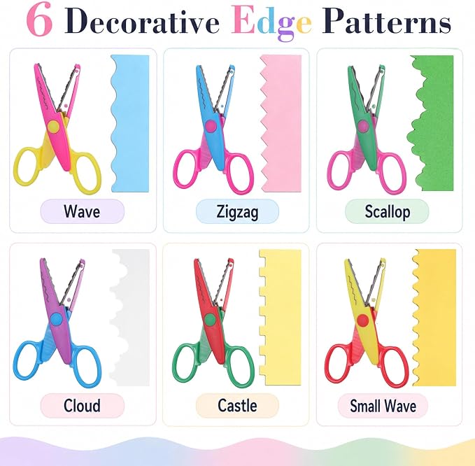 SHENLIU 12Pcs Scrapbook Supplies Kit Paper Craft Tool with A4 Paper Trimmer