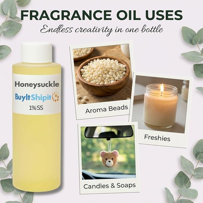 Honeysuckle from Our Floral Collection - 1% SS - Perfect for Adding Aroma to Freshies, Candles, Soaps, and Diffusers -32oz