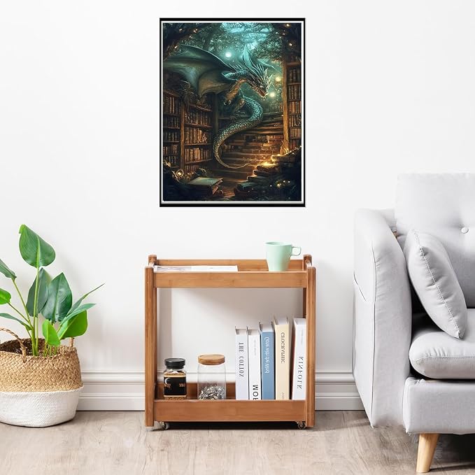 Dragon Diamond Art Kits for Adults,5D Tree of Life Full Square Drill Diamond Painting Kits for Adults Beginners,DIY Diamond Painting Gem Art Kits for Gift Home Wall Decor 12x16inch