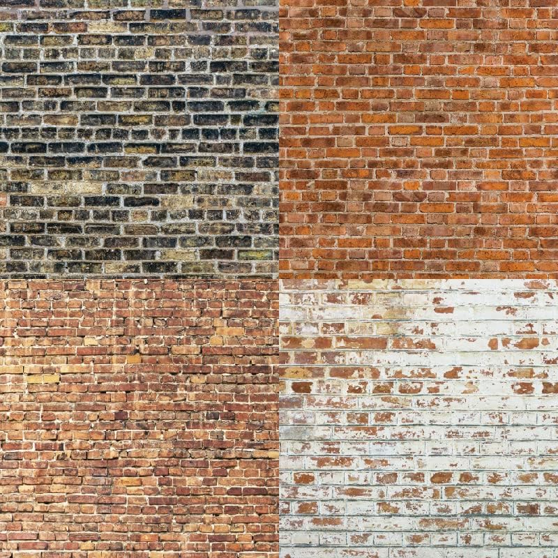 Vintage Wall Brick Dot Color Theme Dot Scrapbook, DIY Album Scrapbook Paper, Greeting Card Making Background Paper Craft Supplies Painting Decoration Travel Diary Paper (Wall Brick Texture)