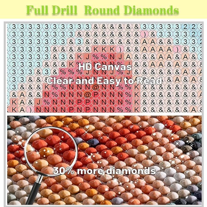 Retro Book Flower Diamond Art Kits for Adults,Diamond Painting Kits 12X16In