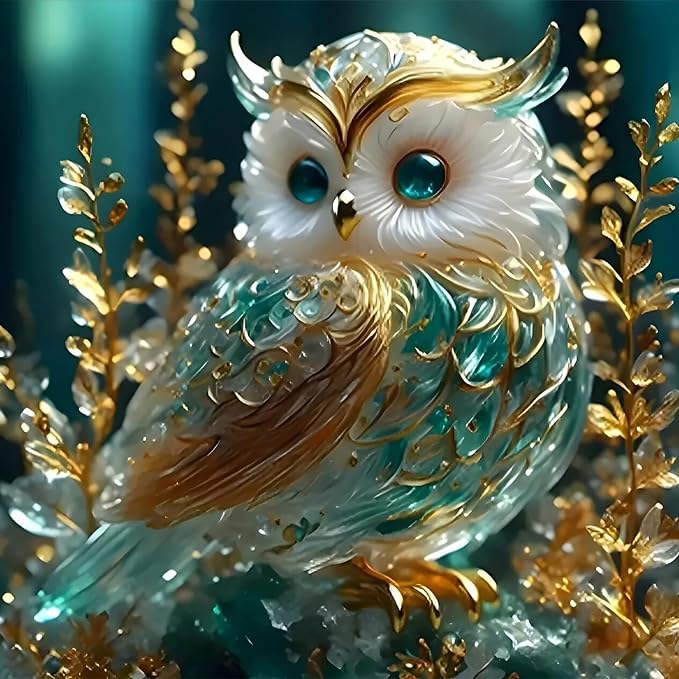 Owl 5D Diamond Painting Kits for Adults, Bird Diamond Art Kits for Adults