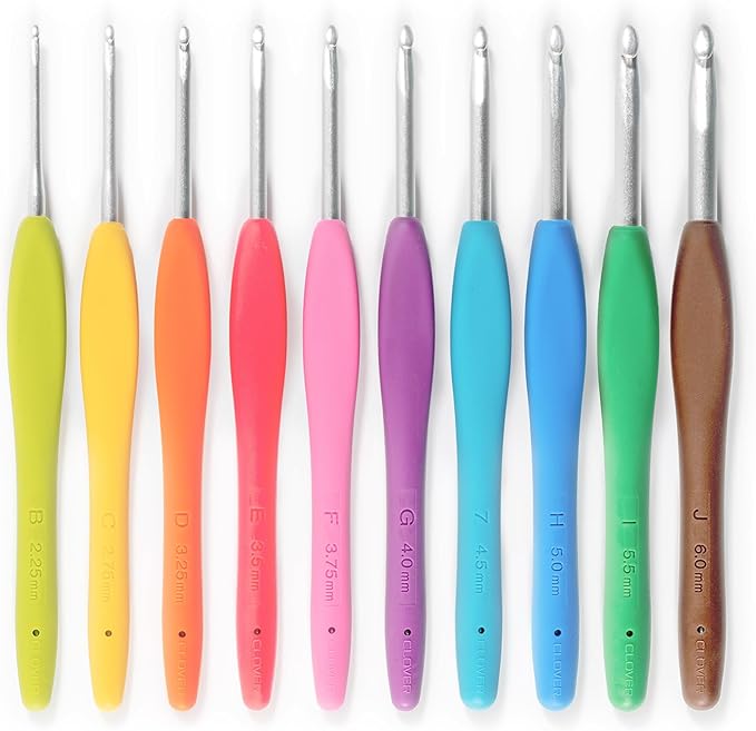 Clover 3672 Amour Crochet Hook Set, 10 sizes