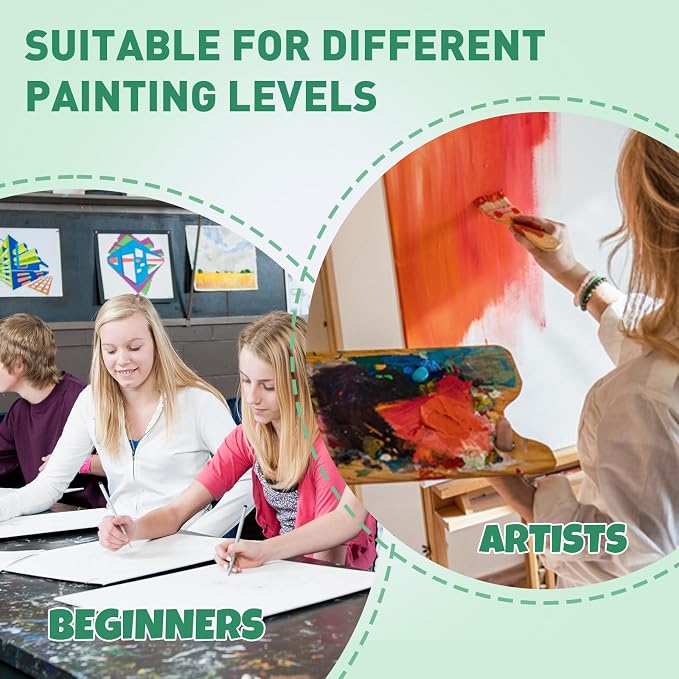 ESRICH Canvas Boards for Painting, 3 Pack 9x12 Canvases for Painting Cotton Primed Acid Free Blank Canvas Panels for Oil Paint, Watercolor, Acrylic Paint, Gouache and Tempera.