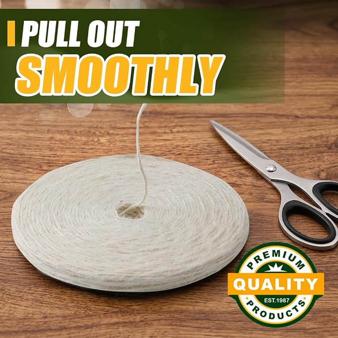 810FT Natural Jute Twine String Bulk Hemp Rope Cord for Crafts Gardening Gift Wrapping Wedding Décor Packing Material Burlap Ribbon Christmas Knitting Macrame Decoration (White 2mm* 810ft)