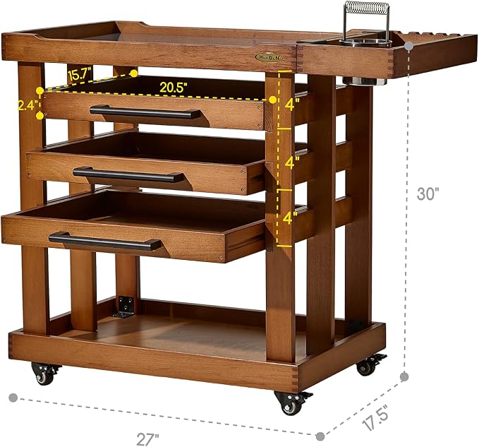 MEEDEN Art Supplies Storage Cart: 5-Tier Utility Rolling Cart