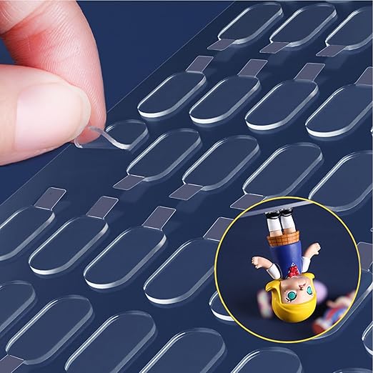 LMJIA Sticky Tack for Wall Hanging (0.31"*0.51"-300 Pcs) — Removable Poster Putty & Mounting Putty, Double-Sided Adhesive Dots for Damage-Free Decor, Balloons & Crafts