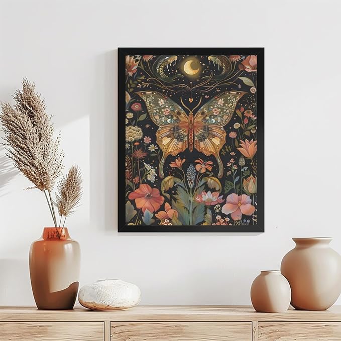 Diamond Art Kits for Adults,Moon Butterfly Diamond Painting Kits 12X16In