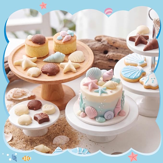 Pimoys 5 Pcs Ocean Silicone Mold Seashell Candle Molds