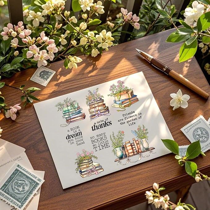 Clear Stamps and Metal Cutting Dies Set for Card Making Scrapbooking, DIY Craft Stamps and Dies Kit for Journaling, Albums, Greeting Cards, Holiday Cards, Birthday, Christmas (YX2035)