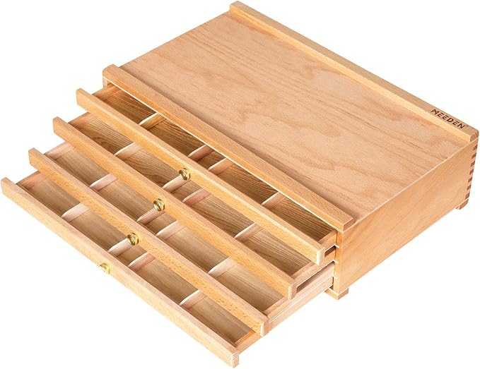 MEEDEN 4-Drawer Artist Supply Storage Box: Art Organizer with Compartments