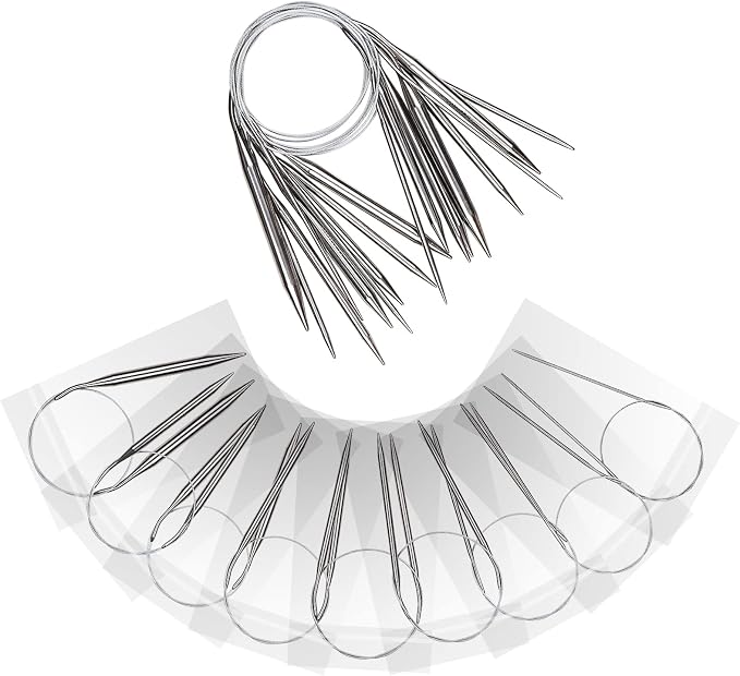 Aeelike Circular Knitting Needles Set, 2.5-10 mm Round Needle, 24 inches